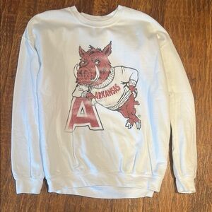 Arkansas Razorbacks White Sweater